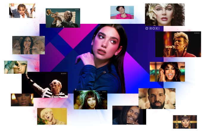 100 million music videos present on the ROXi app